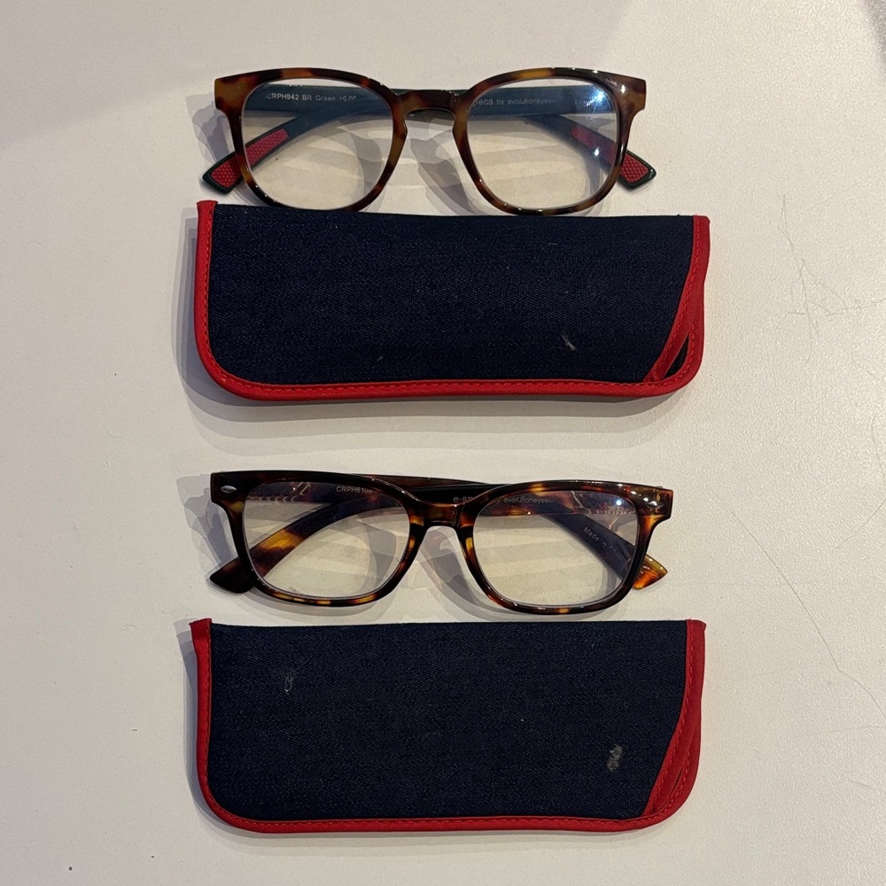 Classic Tortoise Shell Blue Light Glasses with Cases